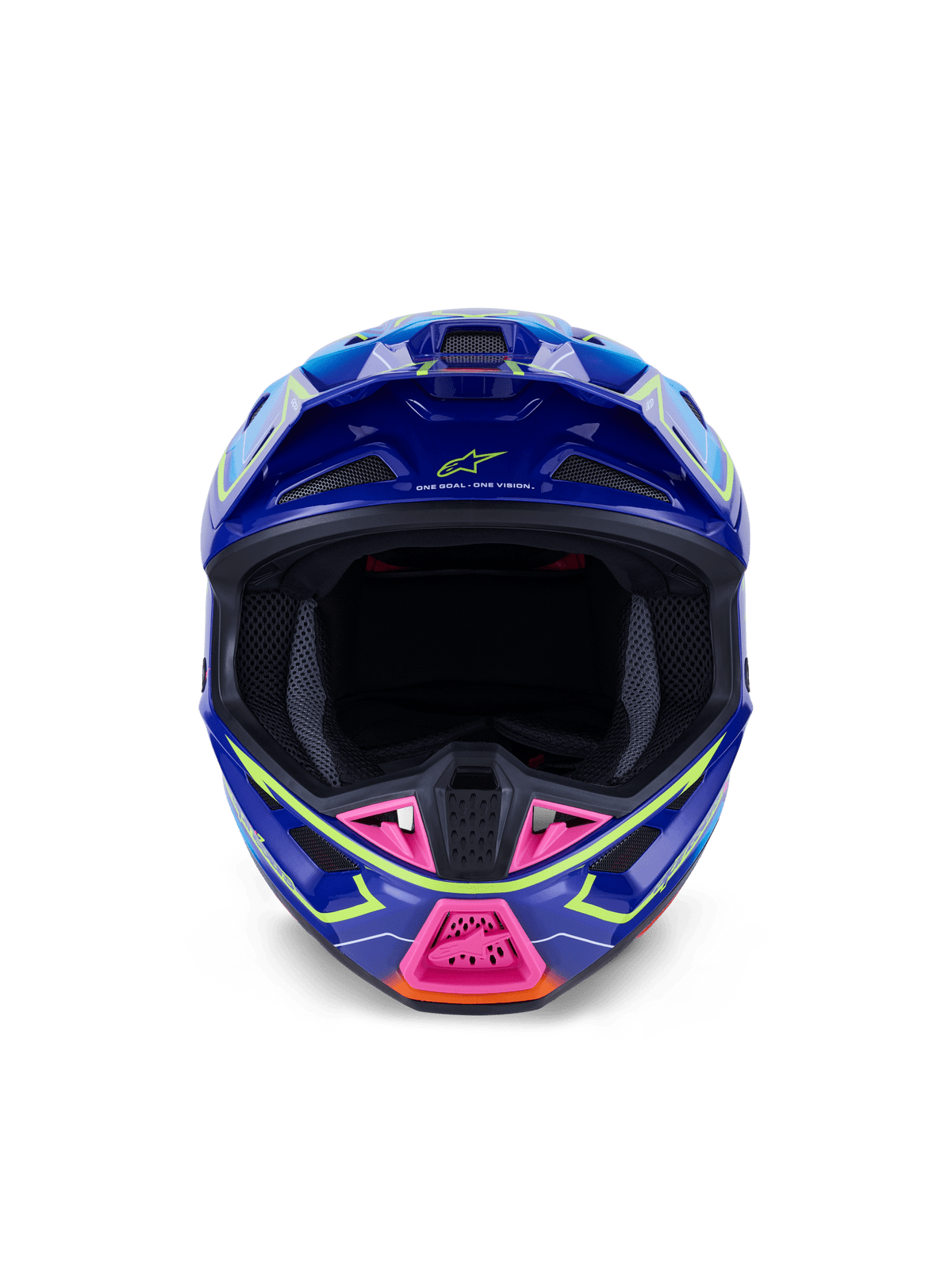 Alpinestars S-M7 Cast Casco brillante fluorescente con diseño aerodinámico - MxProStoreParts