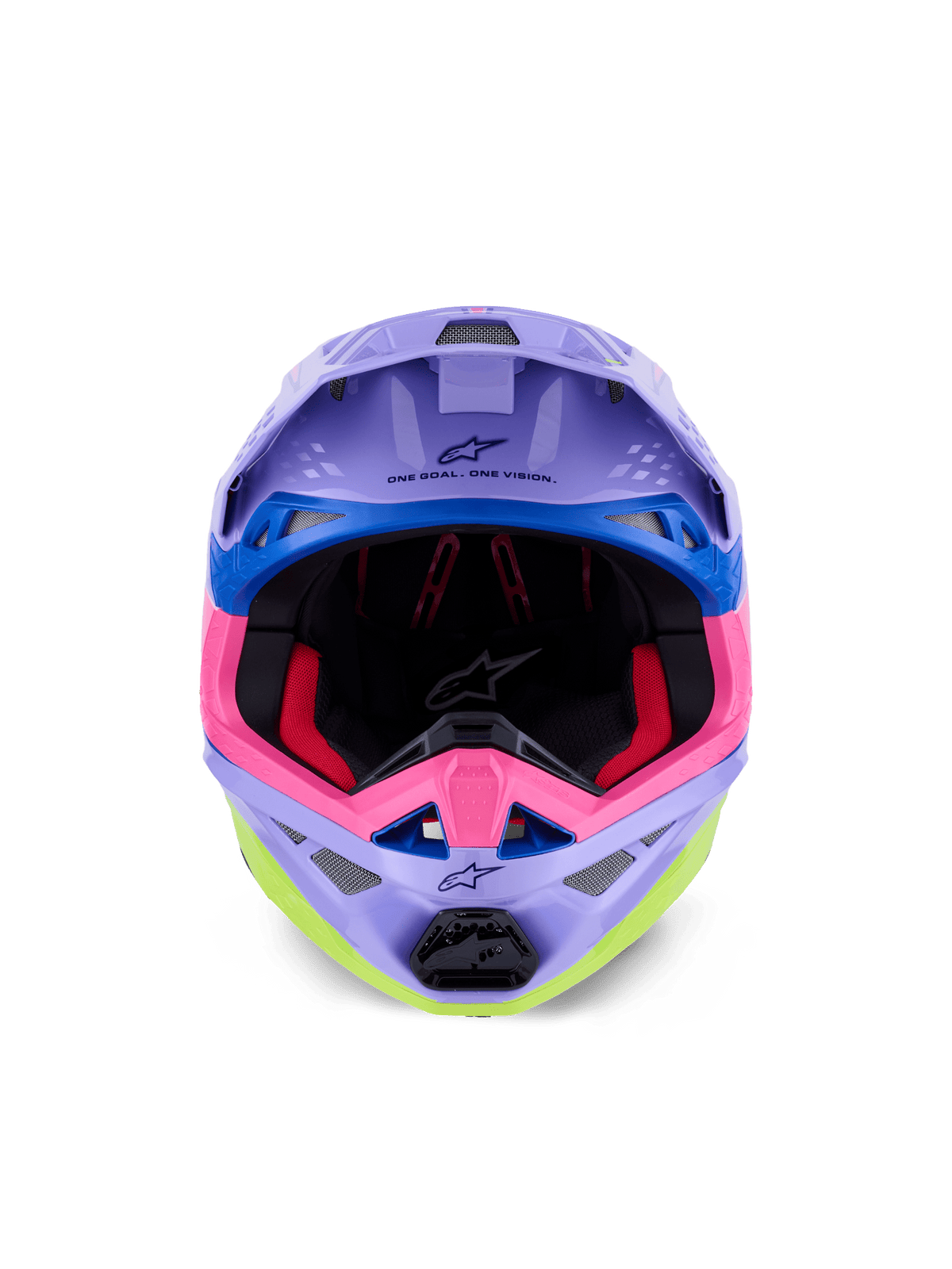Alpinestars Supertech M10 Jett Lawrence Aerodynamic Purple-Pink-Yellow Helmet - MxProStoreParts