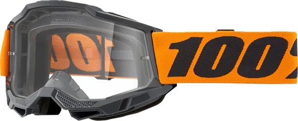 100% Accuri 2 crossbril grijs/oranje – heldere lens - MxProStoreParts