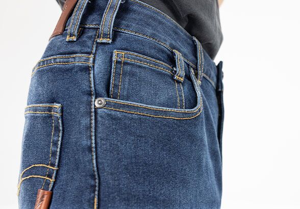 JOHN DOE Chester Mono motorjeans voor heren, blauw/indigo, maat 31/32 - MxProStoreParts
