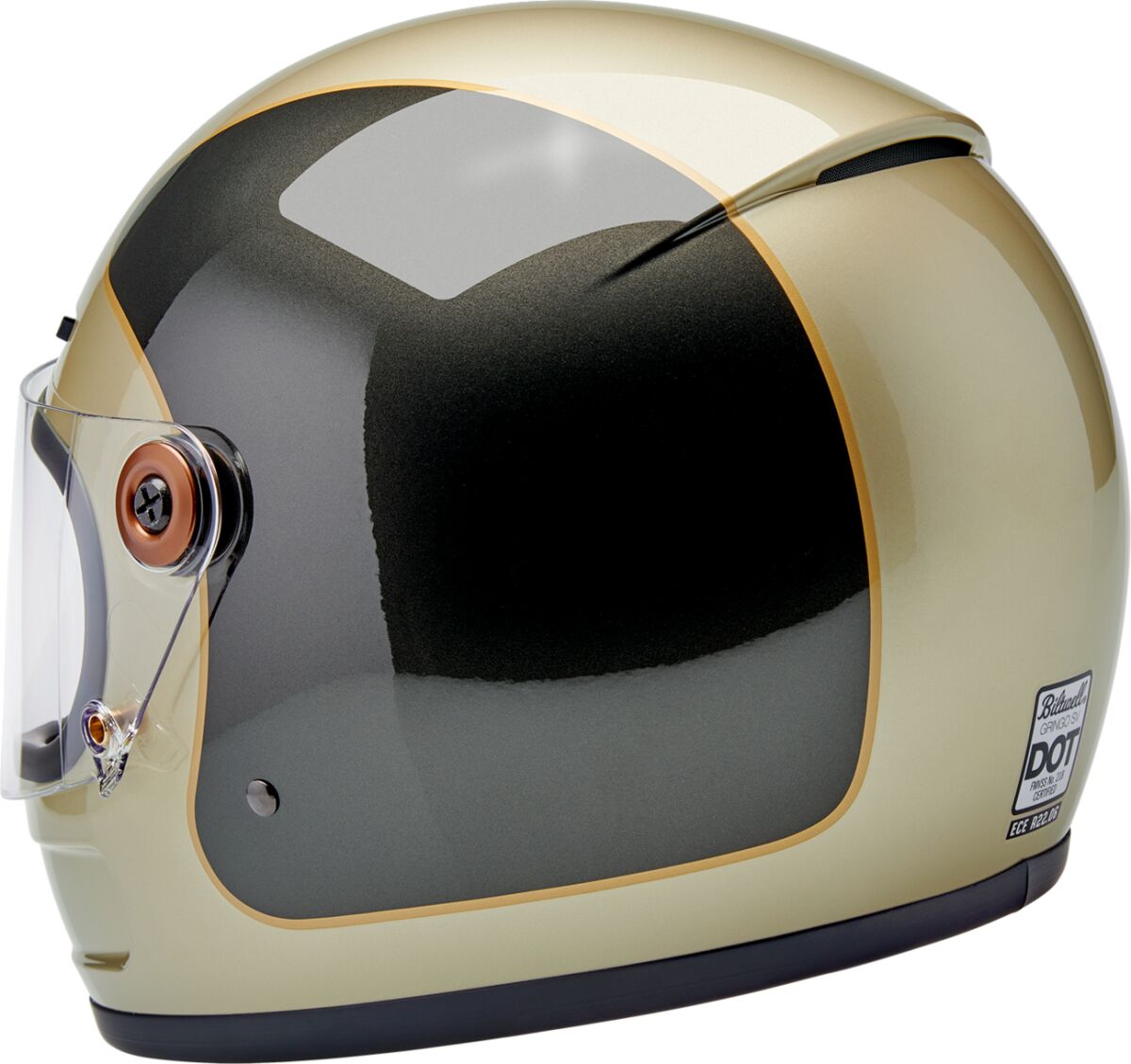 BILTWELL Gringo SV integraalhelm Champagne/Charcoal — maat L - MxProStoreParts