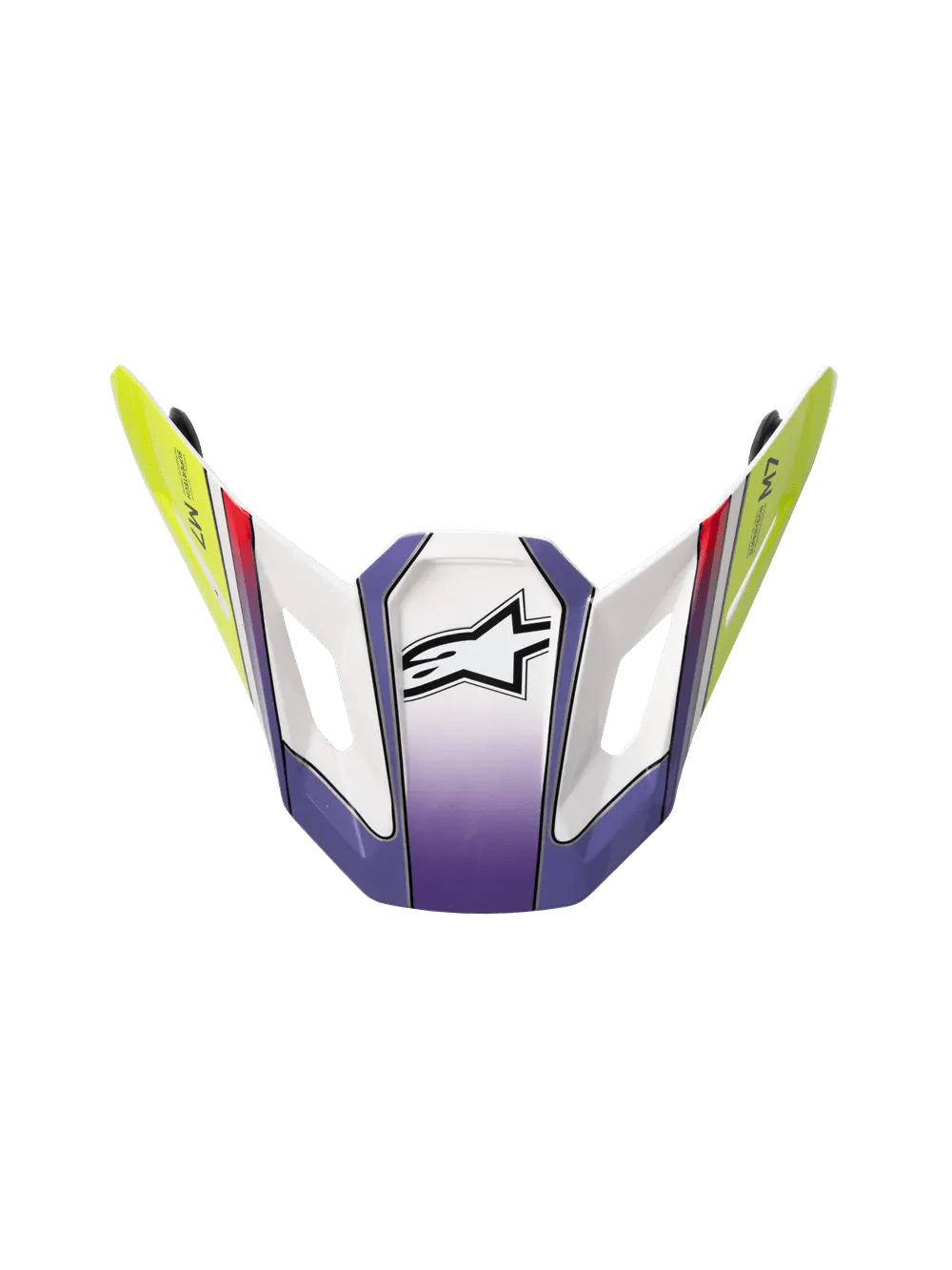 Alpinestars S-M7 Fuse Visor – White, Fluorescent Yellow, Glossy Purple - MxProStoreParts