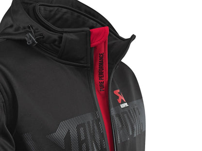 AKRAPOVIC Corpo softshelljas voor dames, zwart/rood, maat S - MxProStoreParts