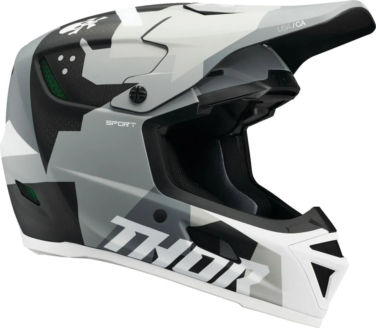 THOR Reflex Sport Carbon Brave casco de cross MIPS – Gris/Blanco - MxProStoreParts