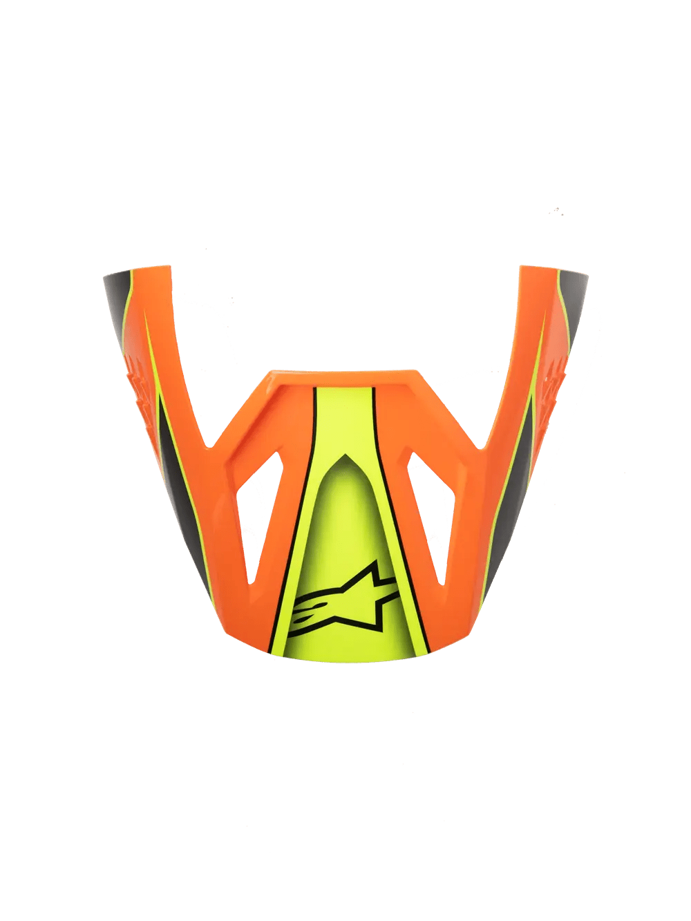 Alpinestars S-M3 Fray visor de casco – Negro Naranja Amarillo flúor brillante - MxProStoreParts