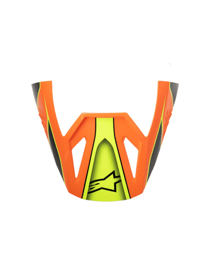 Alpinestars S-M3 Fray visor de casco – Negro Naranja Amarillo flúor brillante - MxProStoreParts