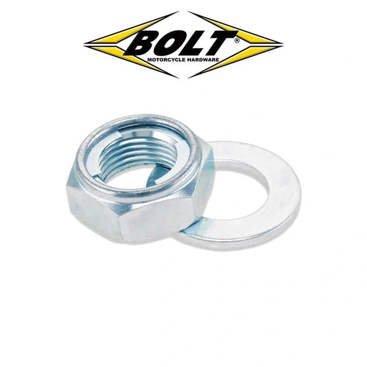 M20 Rear Axle Nut + Washer for Kawasaki KX 125/250 85-92, KX 500 85-04, Yamaha YZ 125/250 00-24