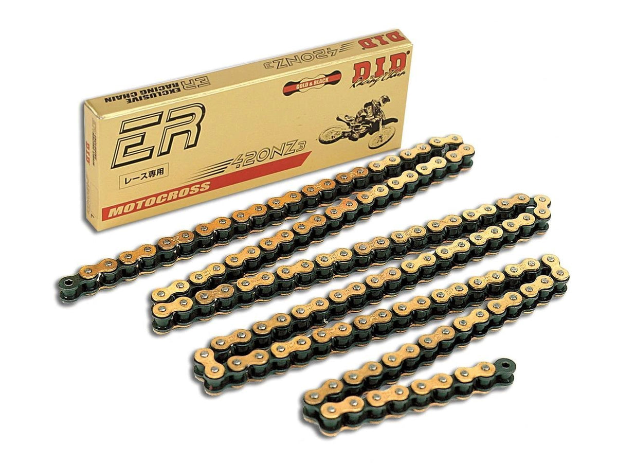 DID Chain 420 NZ por 130 eslabones Oro + Clip - MxProStoreParts