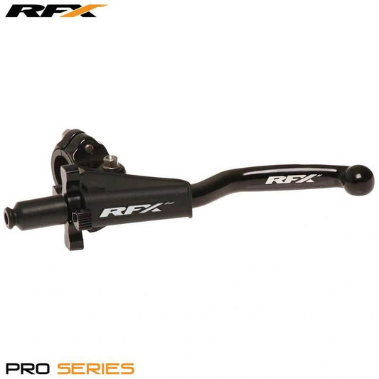 RFX Pro Forged Black Clutch Lever Assembly, Universal 2-stroke EZ Adjuster