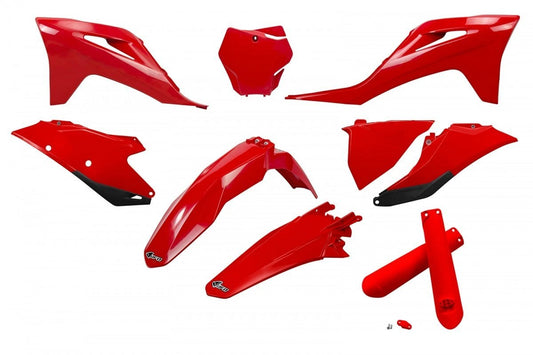 Kit de plásticos UFO Rojo para Gas Gas MC 125 2021-2023 & MC 250F/450F 2021-2023 & MC 250 2022-2023 & MC 350F 2022-2023 (kit completo)