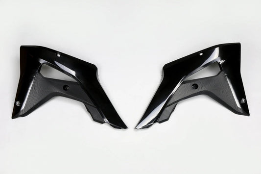 UFO Tapas de Radiador Negro para Honda CRF 250RX 2019-2021 y CRF 450RX 2017-2020