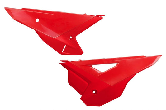 UFO Red Side Number Plates for Honda CRF 250R 2022-2024 & CRF 450R 2021-2024 (2025 Restyle)