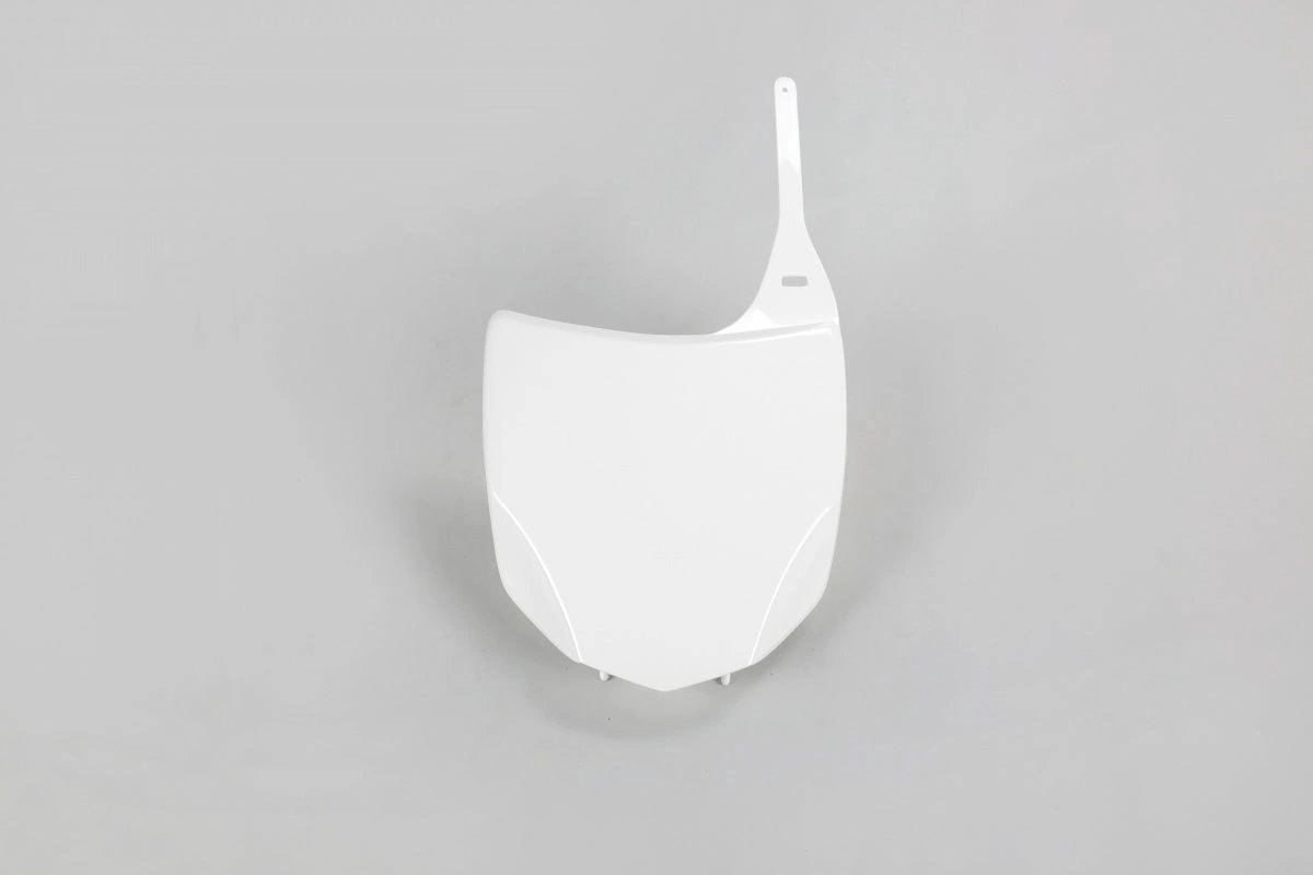 UFO plaque de numéro avant blanche pour Kawasaki KX 250F/450F 2009-2012 - MxProStoreParts
