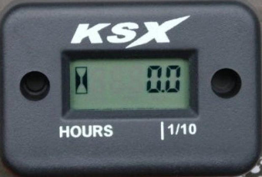 KSX Compteur-heures avec fil noir