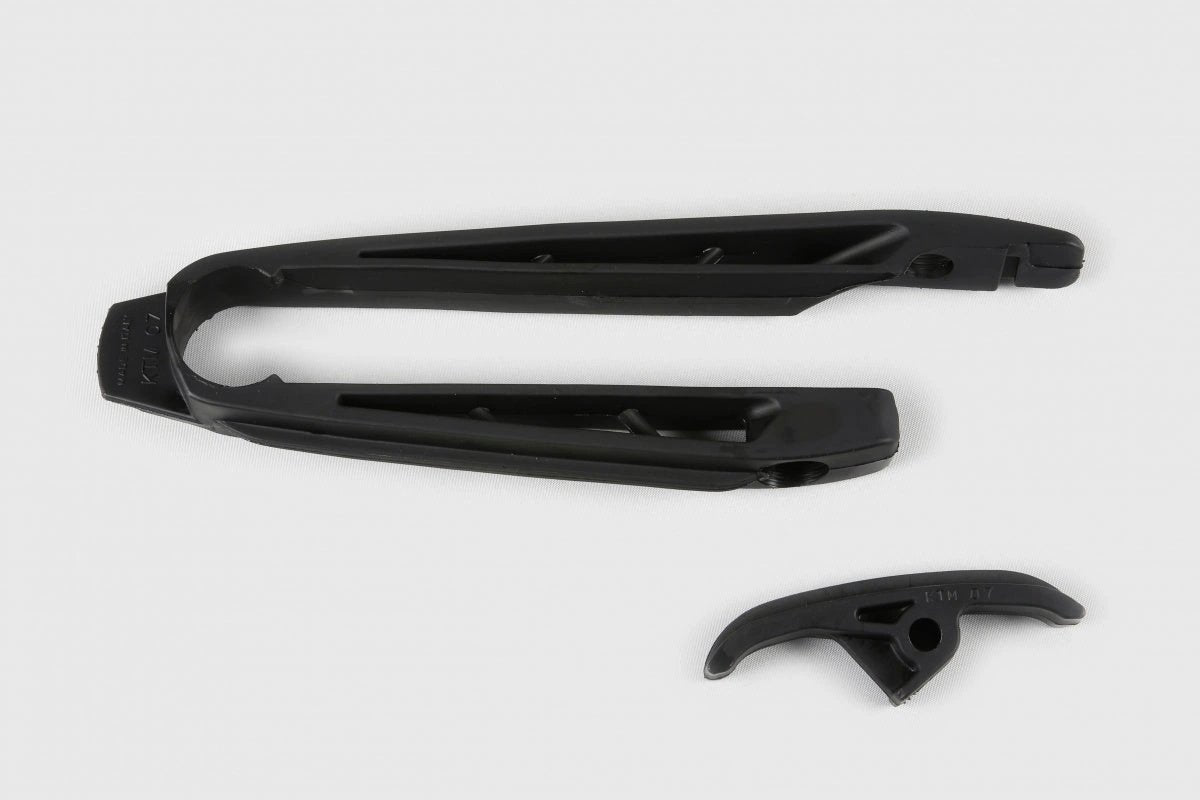 Guide de bras oscillant UFO noir pour KTM SX/SX-F 125/144/150/250/450/505 07-10 et EXC/EXC-F 125/200/250/400/450/530 08-11 - MxProStoreParts