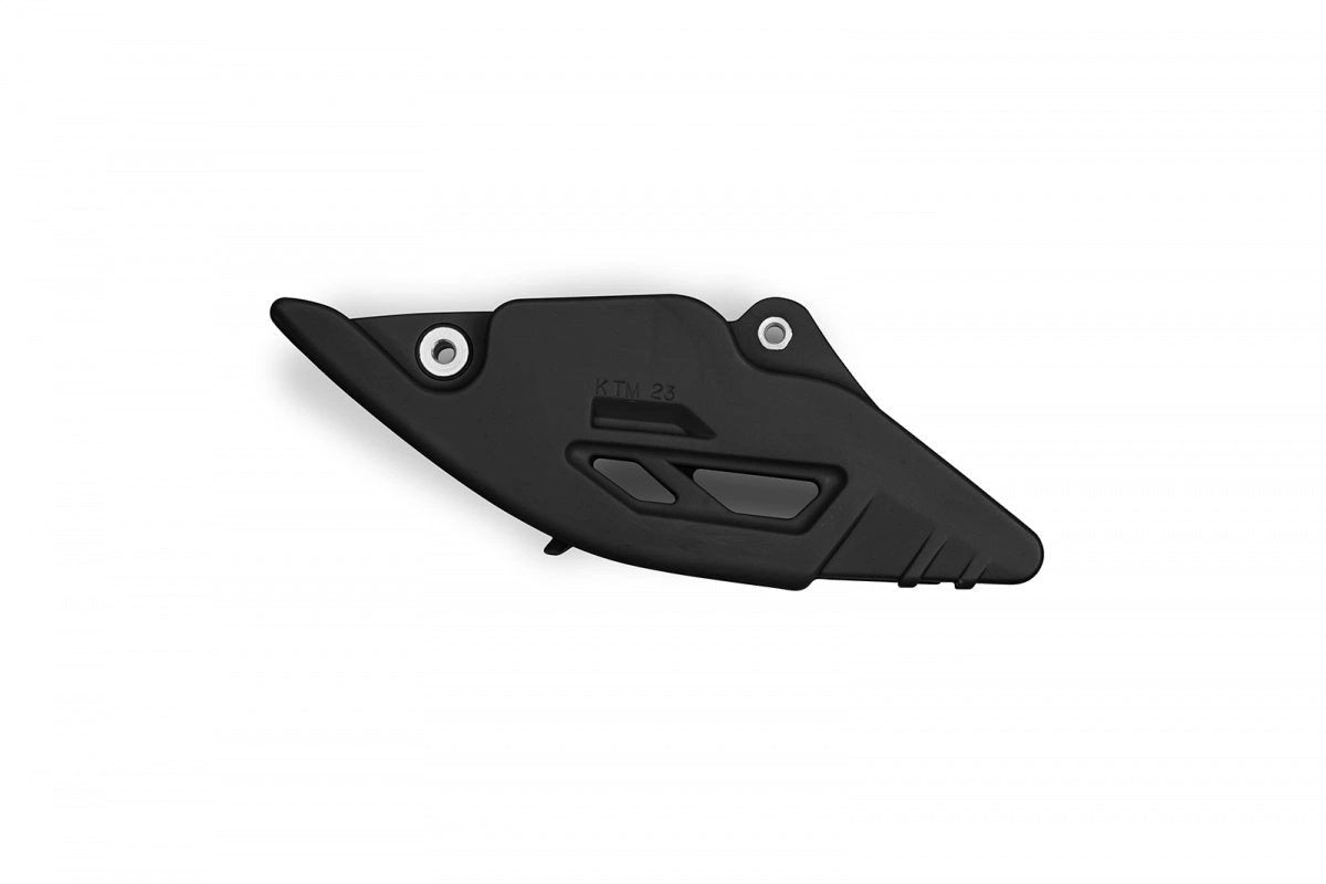 Bloque de cadena negro UFO para KTM SX 85 2025 y 125/150/250/300 2023- y SX-F 250/350/450 2023-, Husqvarna TC 85 2025 y TC/FC 125/250/350/450 2023- y Gas Gas MC 85 2025 y MC/MC-F 125/250/350/450 2024- - MxProStoreParts