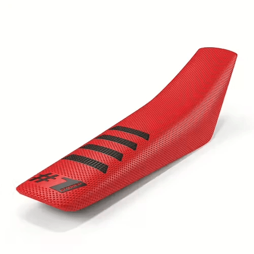 Onegripper housse de selle universelle étanche côtelée Rouge / Noir #1 - MxProStoreParts