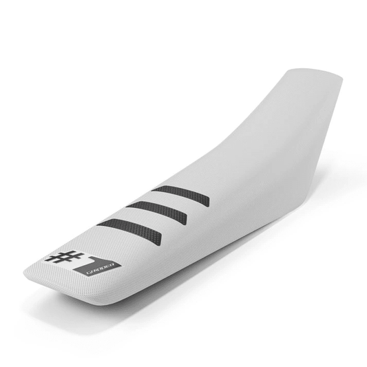 Onegripper Housse de Selle Universelle Étanche Côtelée Légère Blanc / Noir #1