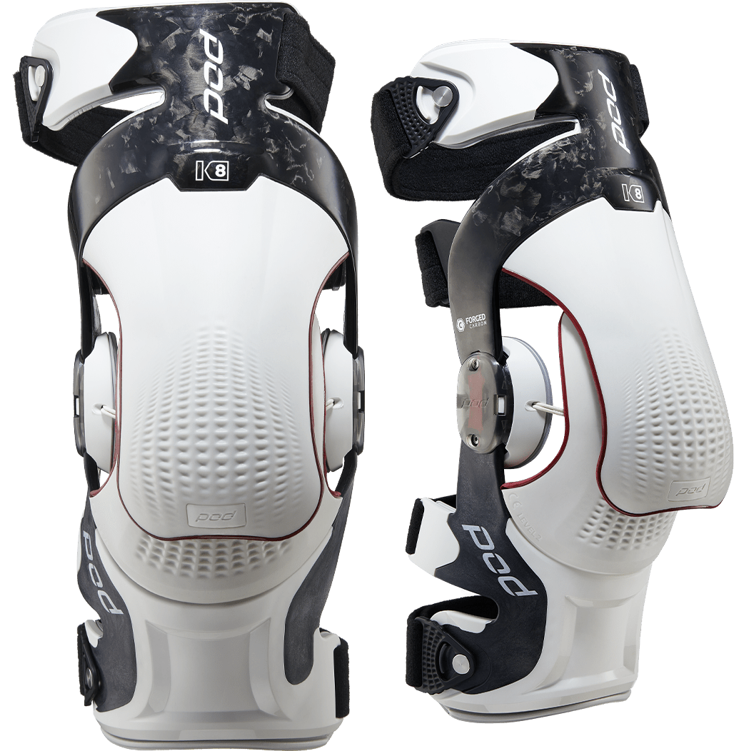 Pod K8 3.0 Genouillère Carbone Carbone/Blanc LG - MxProStoreParts