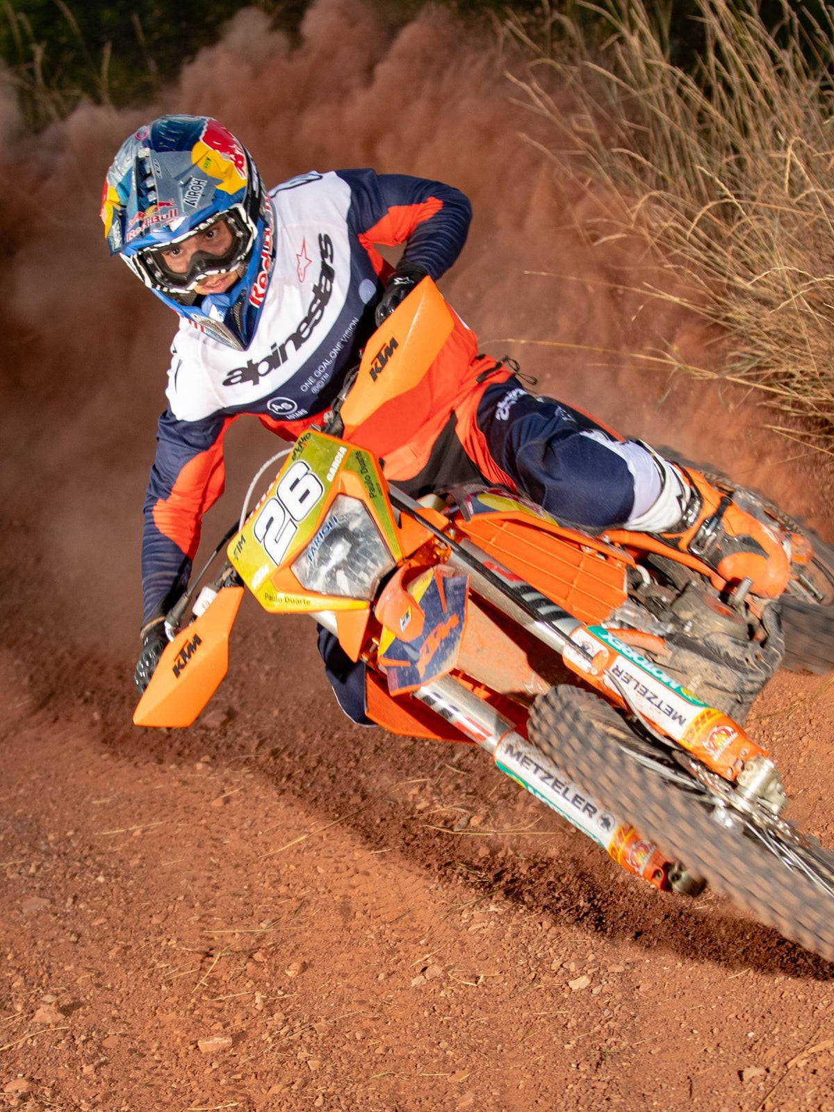 Alpinestars Pro-Dura Pants Dark Blue Hot Orange White - MxProStoreParts