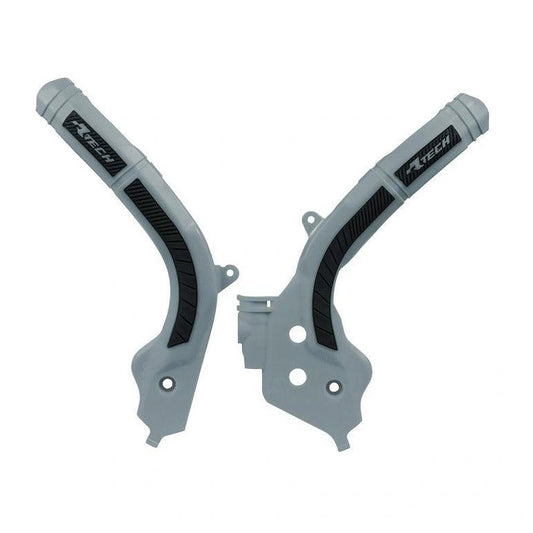Protège-cadres Racetech Gris / Noir pour KTM 16-18, Husqvarna 16- et Gas Gas