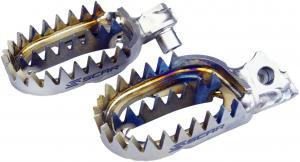 Repose-pieds en titanium Scar pour Yamaha YZ 250F 2024 & YZ 450F 2023-