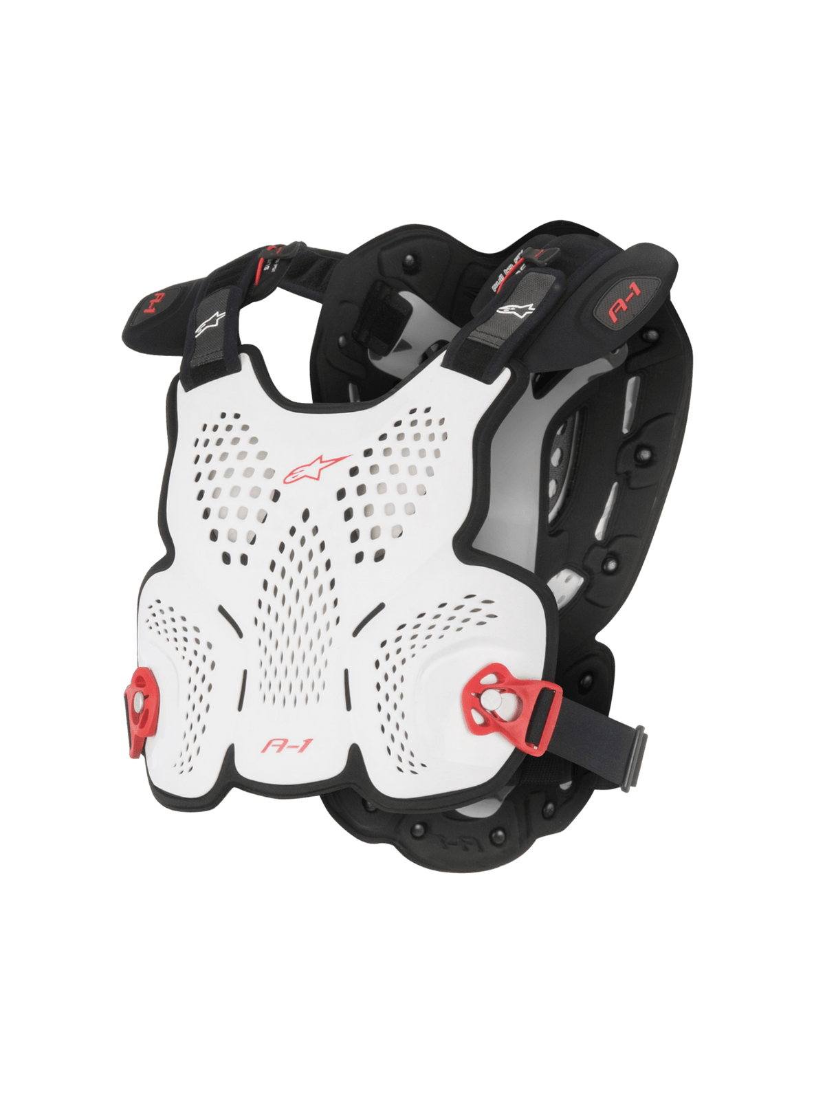 Alpinestars A-1 Roost Guard Ultraligero Blanco Negro Rojo - MxProStoreParts