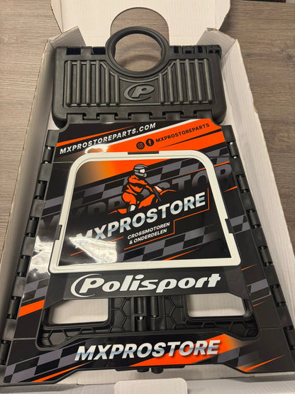 Polisport Taburete plegable - Edición MXProStore | Naranja/Negro - MxProStoreParts