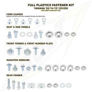 Bolt Complete Plastic Screw Set for Yamaha YZ 125/250 2022- - MxProStoreParts