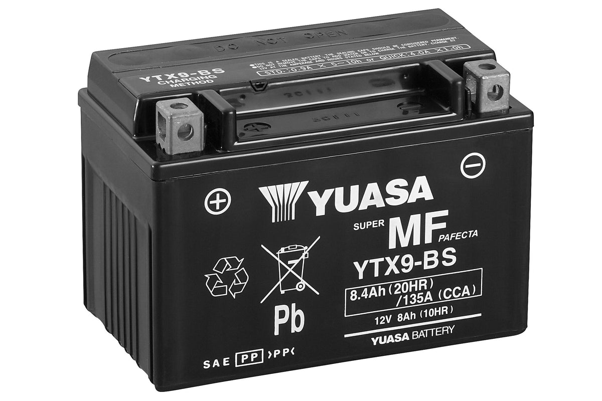 Yuasa Batterie YTX9-BS (cp) avec pack d'acide - MxProStoreParts