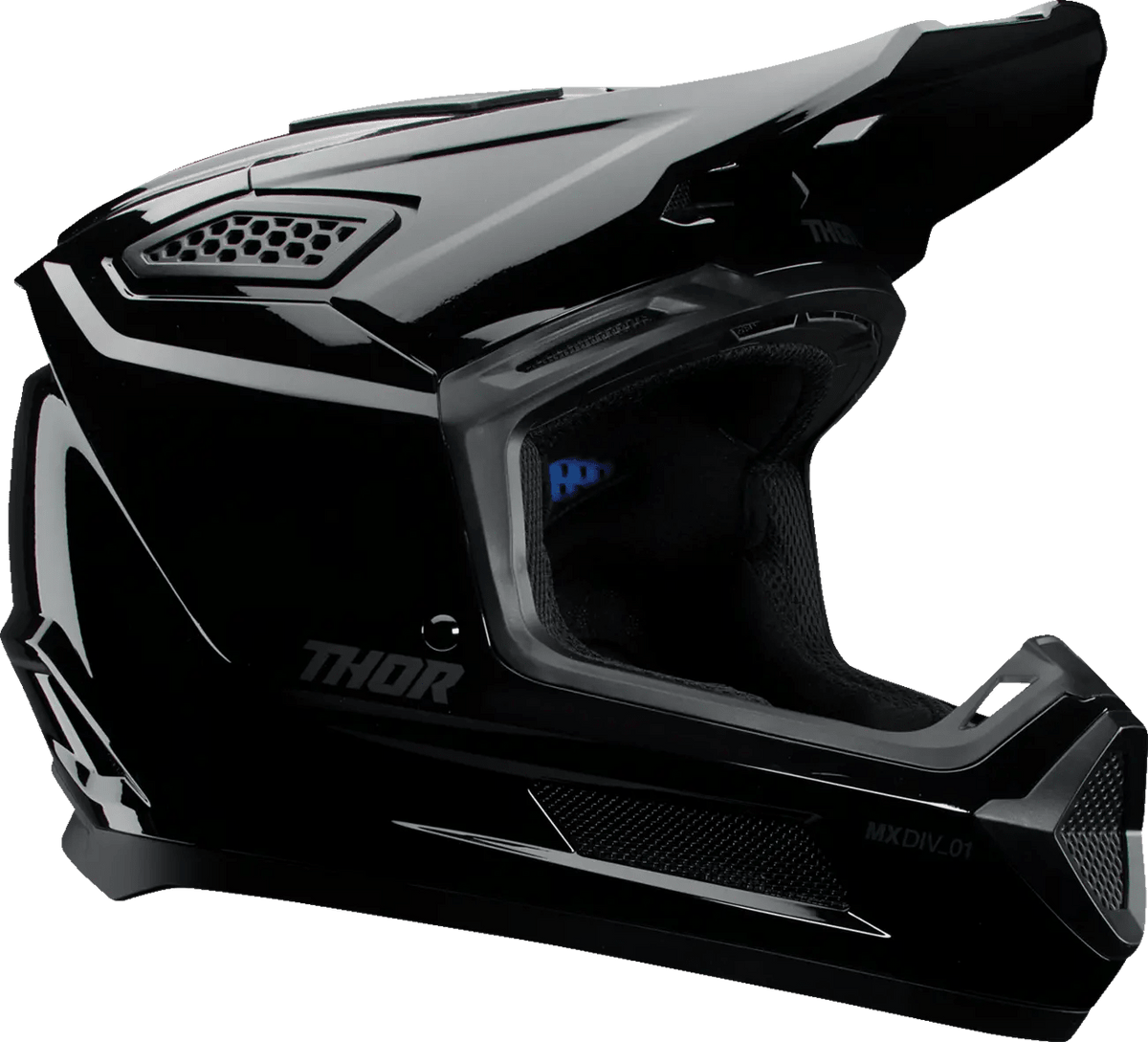 Casque cross THOR Fleet Blackout – Noir brillant - MxProStoreParts