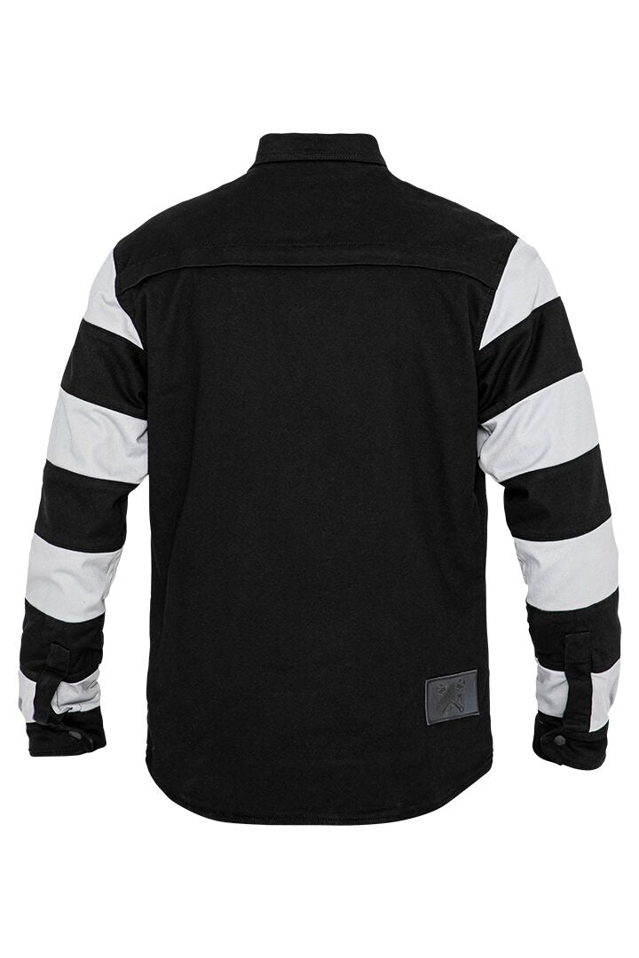 JOHN DOE Motoshirt herenjas zwart/wit 5XL - MxProStoreParts