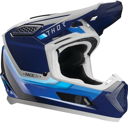 THOR Fleet Defy casque cross – Bleu/Gris