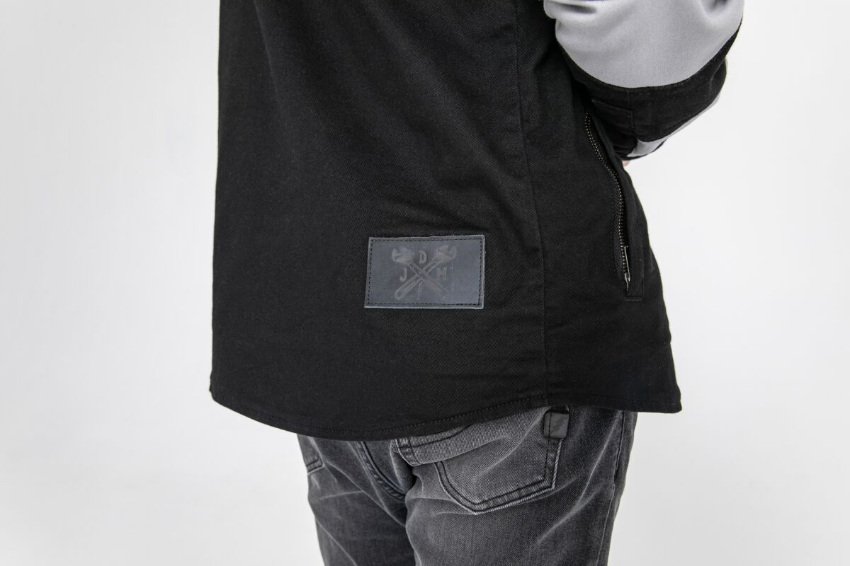 JOHN DOE Motoshirt herenjas zwart/wit 5XL - MxProStoreParts