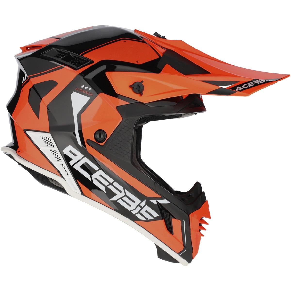 Acerbis X-Track 22-06 Casco de motocross con cierre de aro doble, naranja/negro - MxProStoreParts