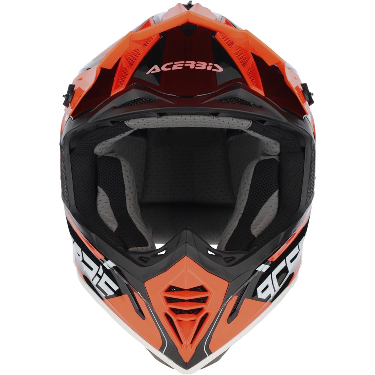 Acerbis X-Track 22-06 Casco de motocross con cierre de aro doble, naranja/negro - MxProStoreParts