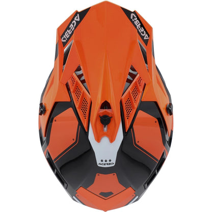 Acerbis X-Track 22-06 Casco de motocross con cierre de aro doble, naranja/negro - MxProStoreParts