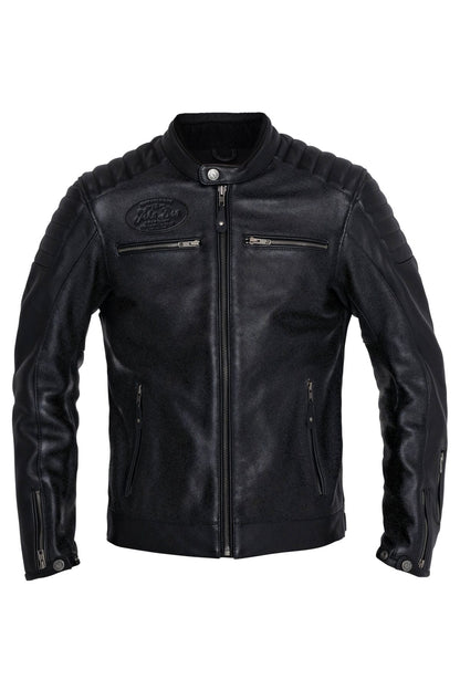 JOHN DOE Dexter leren herenjas zwart, maat M