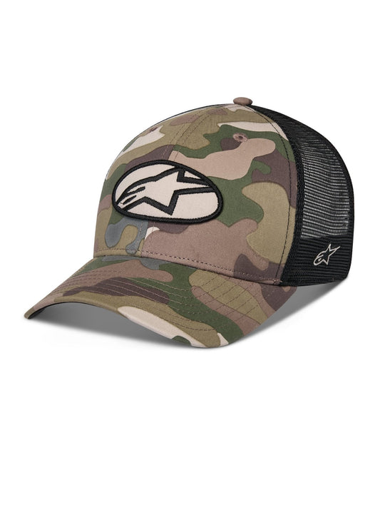 Alpinestars Oblique Camo Trucker pet – groen camouflage/zwart