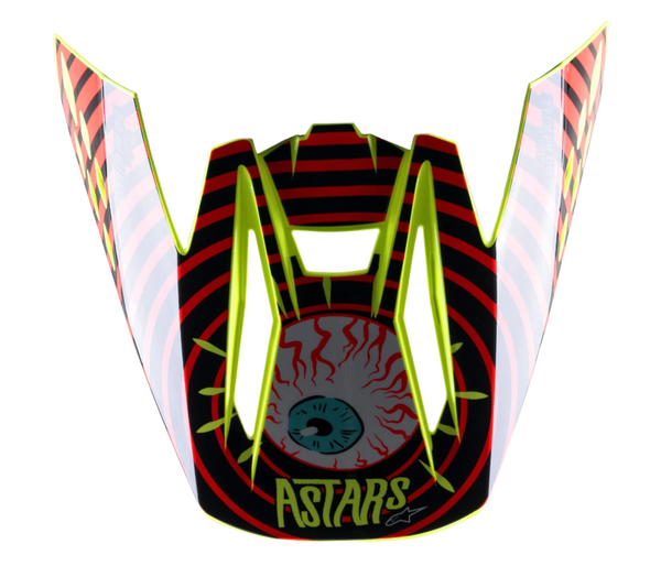 Alpinestars S-M5 Solar Flare Vizier – Zwart rood fluo geel fluo g - MxProStoreParts