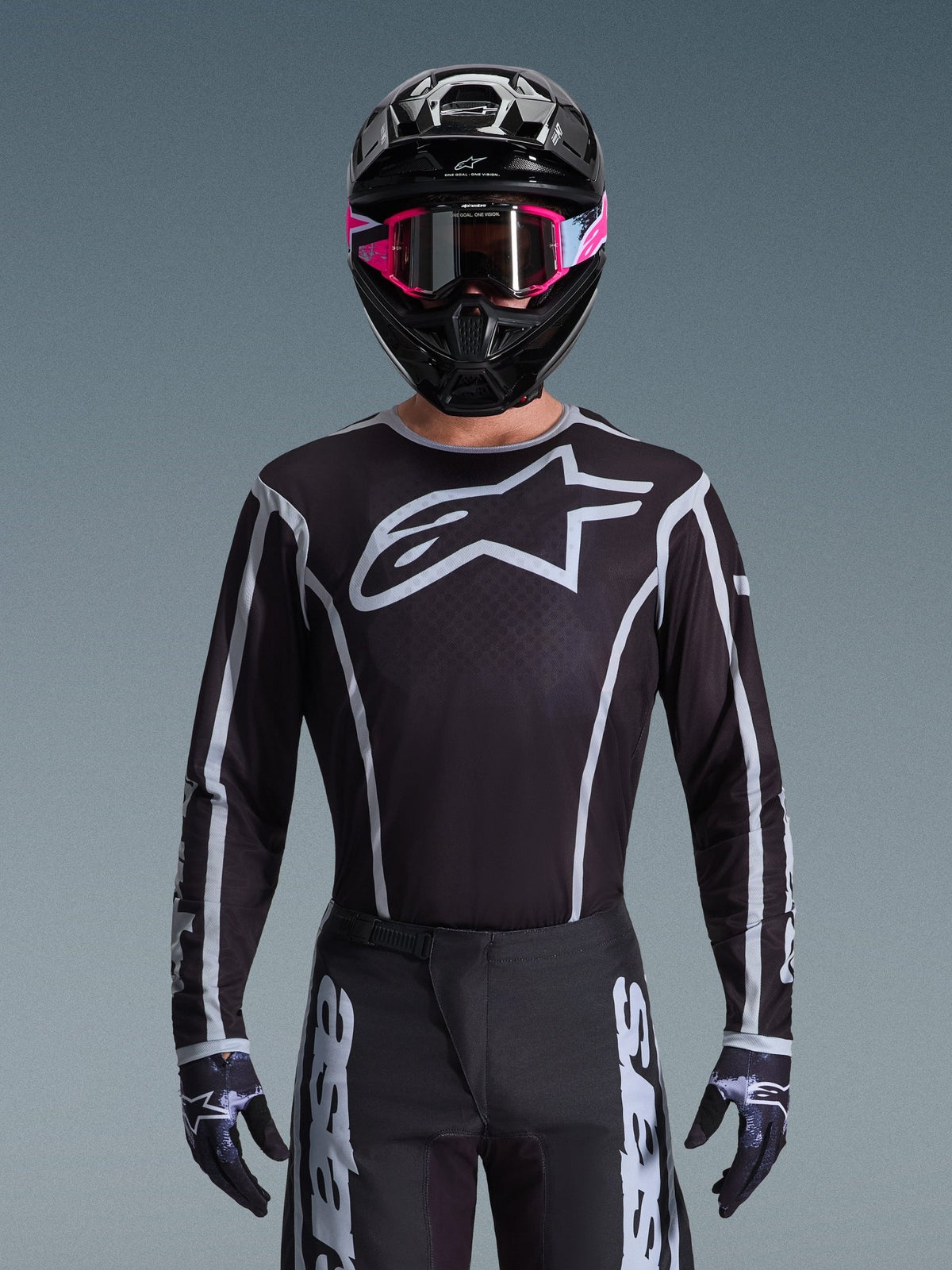 Alpinestars Fluid Apex Jersey 2026 – Zwart grijs - MxProStoreParts