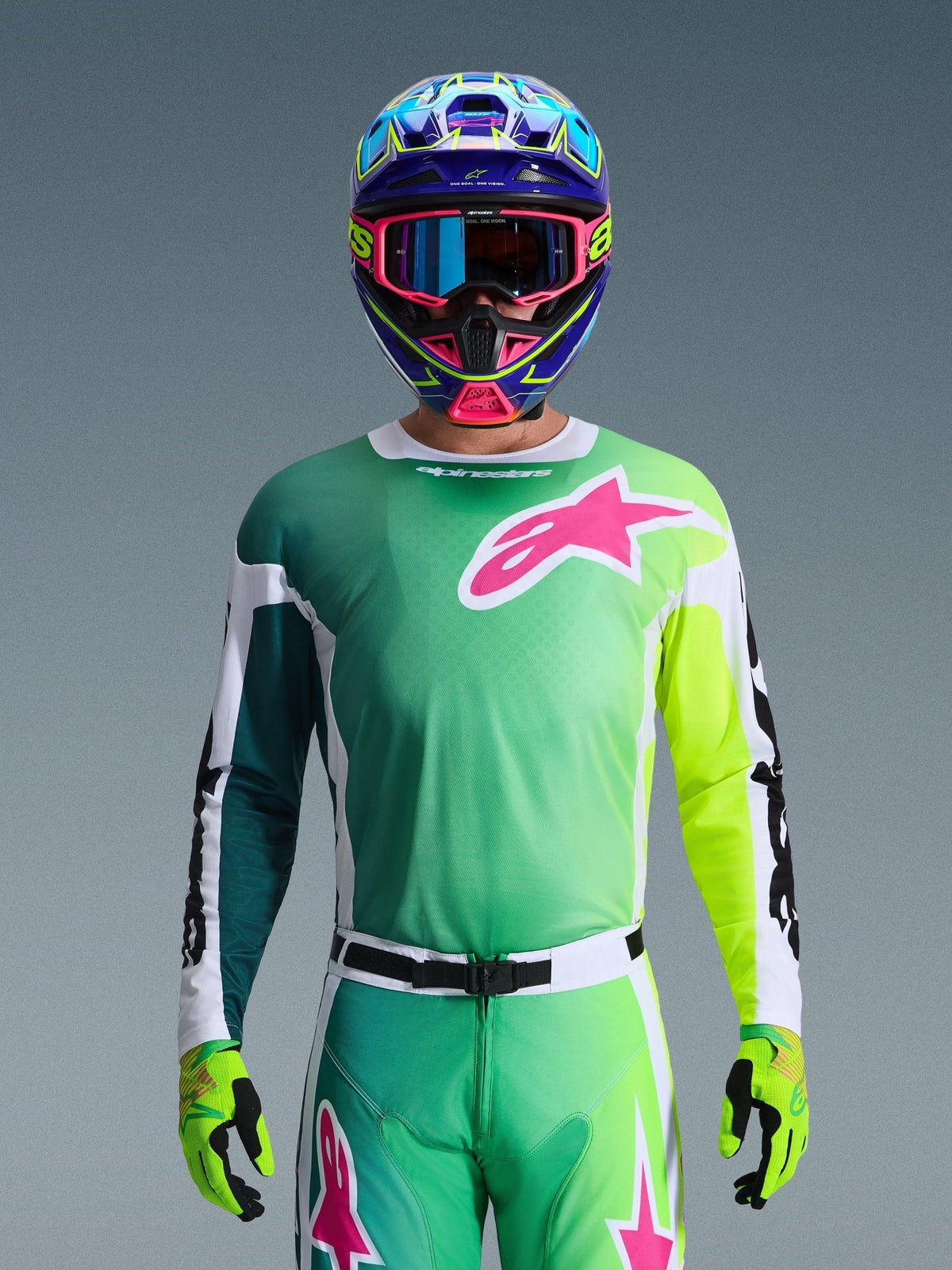 Alpinestars Racer Portl Jersey 2026 – Groen wit zwart - MxProStoreParts