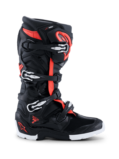 Alpinestars Tech 7 Enduro Drystar® Botas 2026 – negro, rojo fluo, blanco - MxProStoreParts