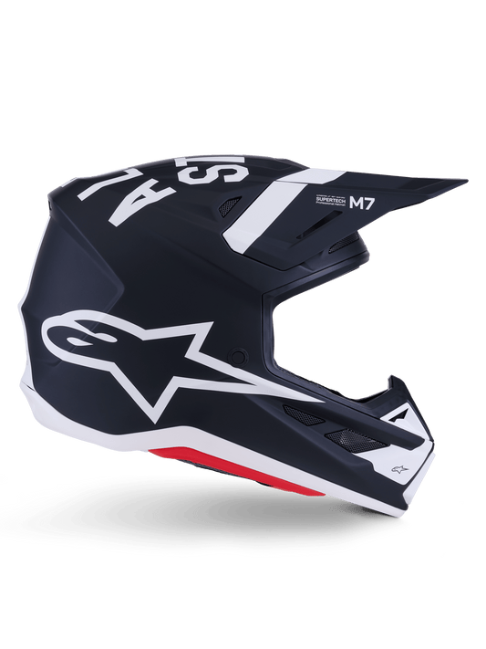 Alpinestars S-M7 Dasher Casque ECE 22.06 – Noir et blanc mat