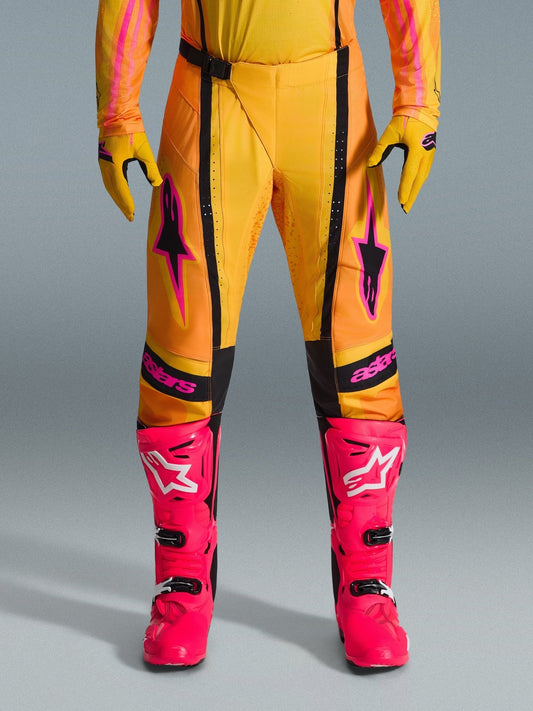 Alpinestars Techstar Nomur Broek 2026 – Oranje geel roze