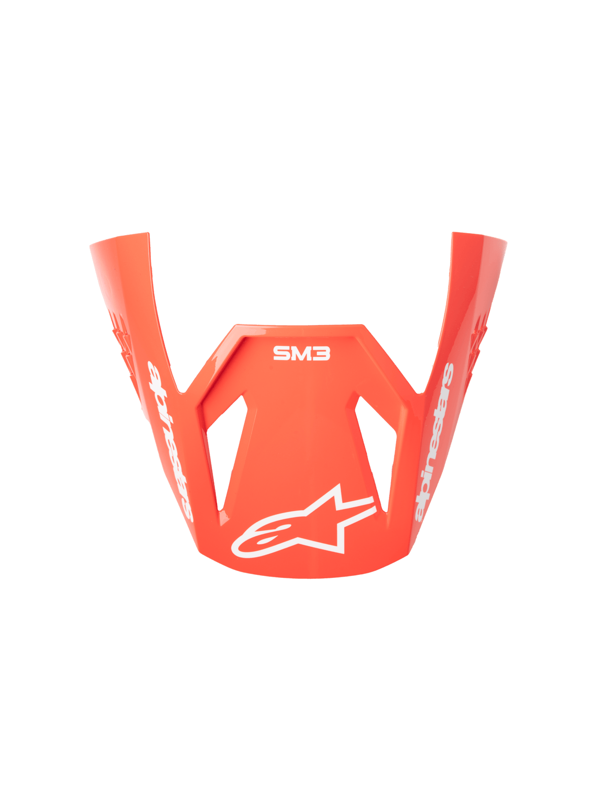 Alpinestars S-M3 Radium Vizier – negro, rojo fluo, blanco con brillo - MxProStoreParts