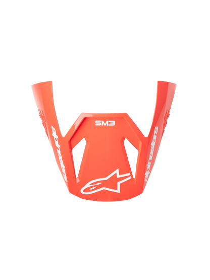 Alpinestars S-M3 Radium Vizier – negro, rojo fluo, blanco con brillo - MxProStoreParts