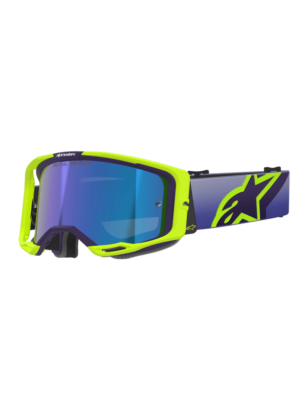 Alpinestars Vision 8 Corp Gafas de Cross – Morado amarillo fluo espejo azul - MxProStoreParts