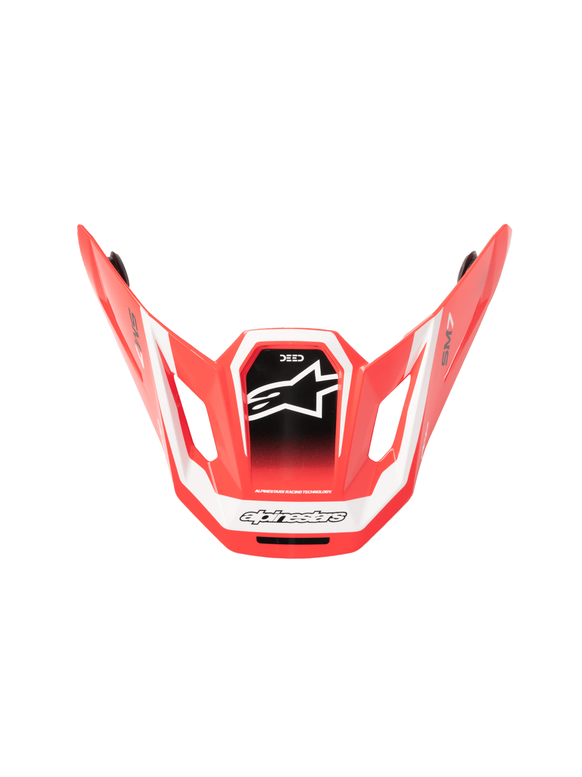 Alpinestars S-M7 Deed Vizier – Rojo negro blanco con brillo - MxProStoreParts