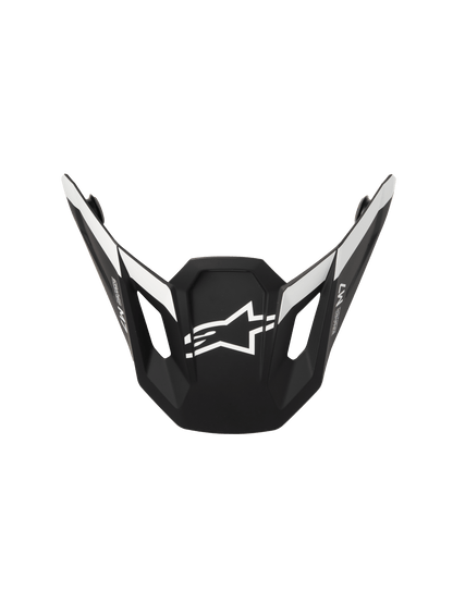 Alpinestars S-M7 Dasher ECE06 Vizier – Zwart wit mat - MxProStoreParts